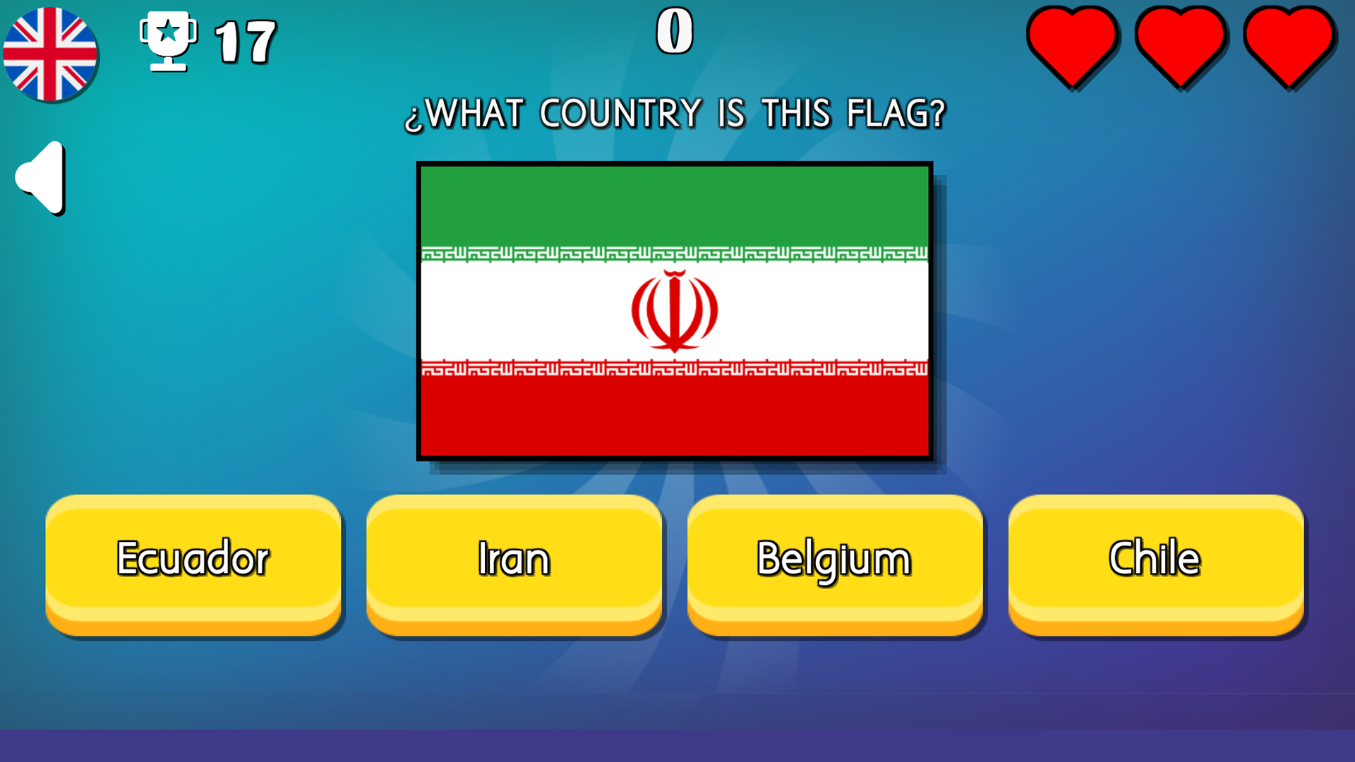 Quiz - Guess the flag screenshot