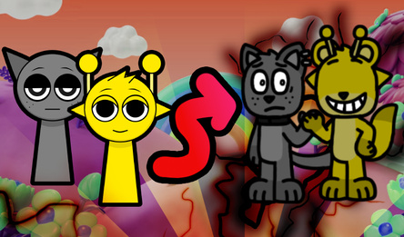 Sprunki, But Cute Animals Merge Horror Mod