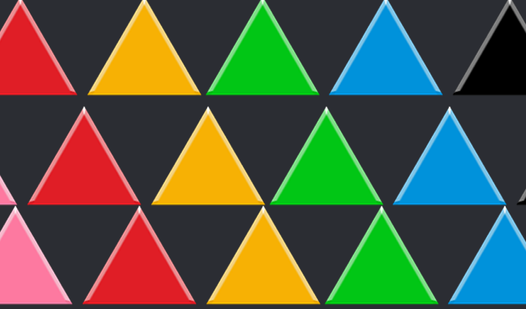 Sort the Triangles in a row