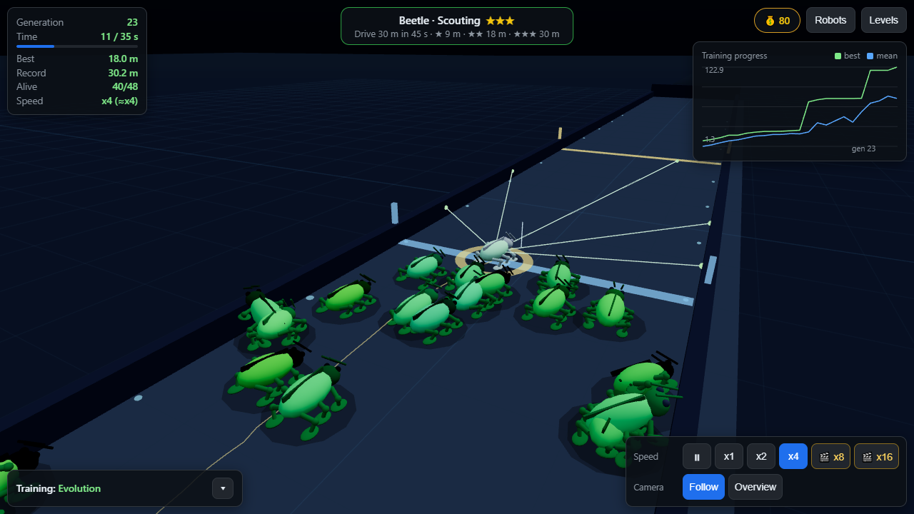 Robot Evolution 3D screenshot