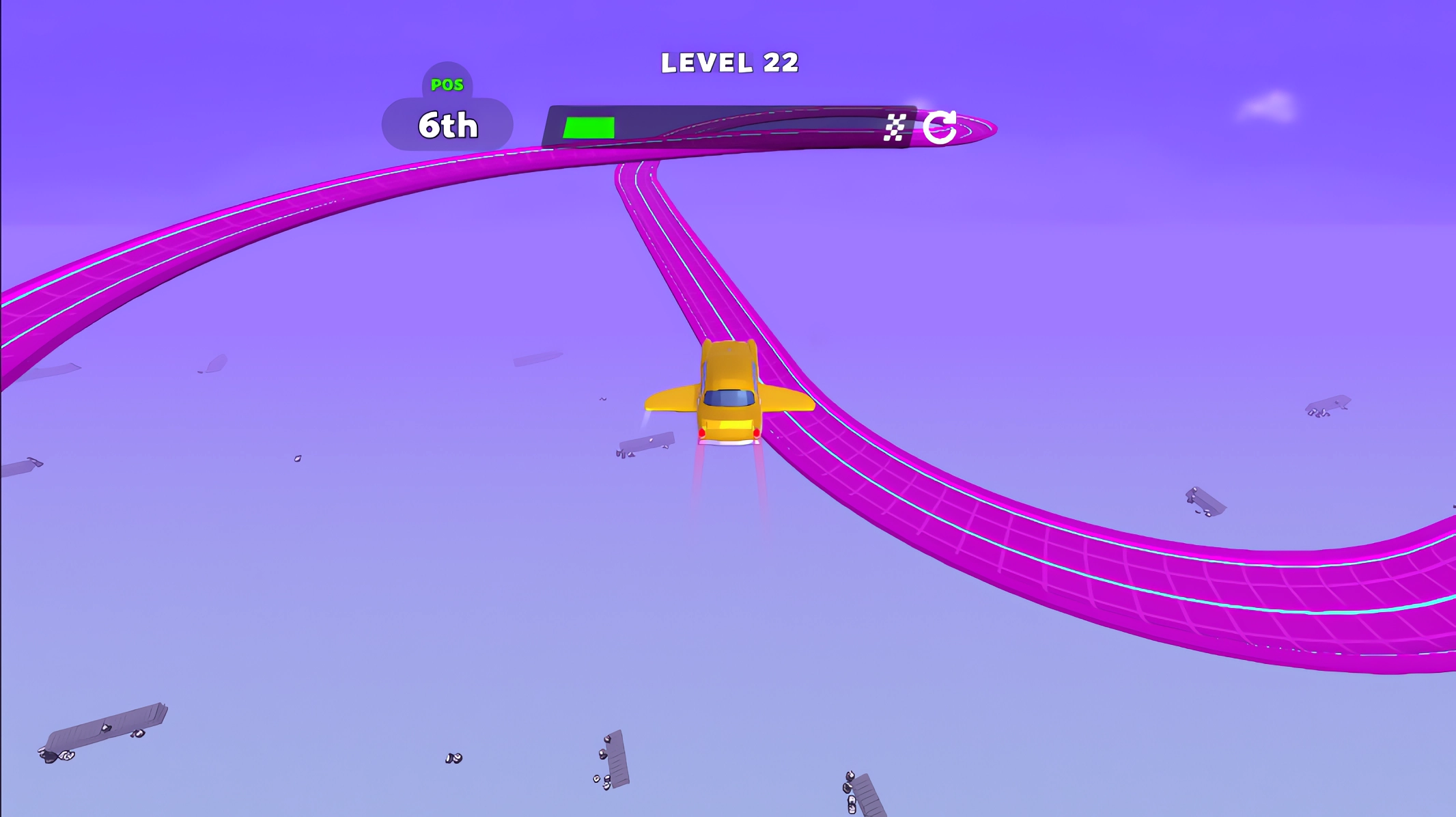 Flying Russian Car Races screenshot