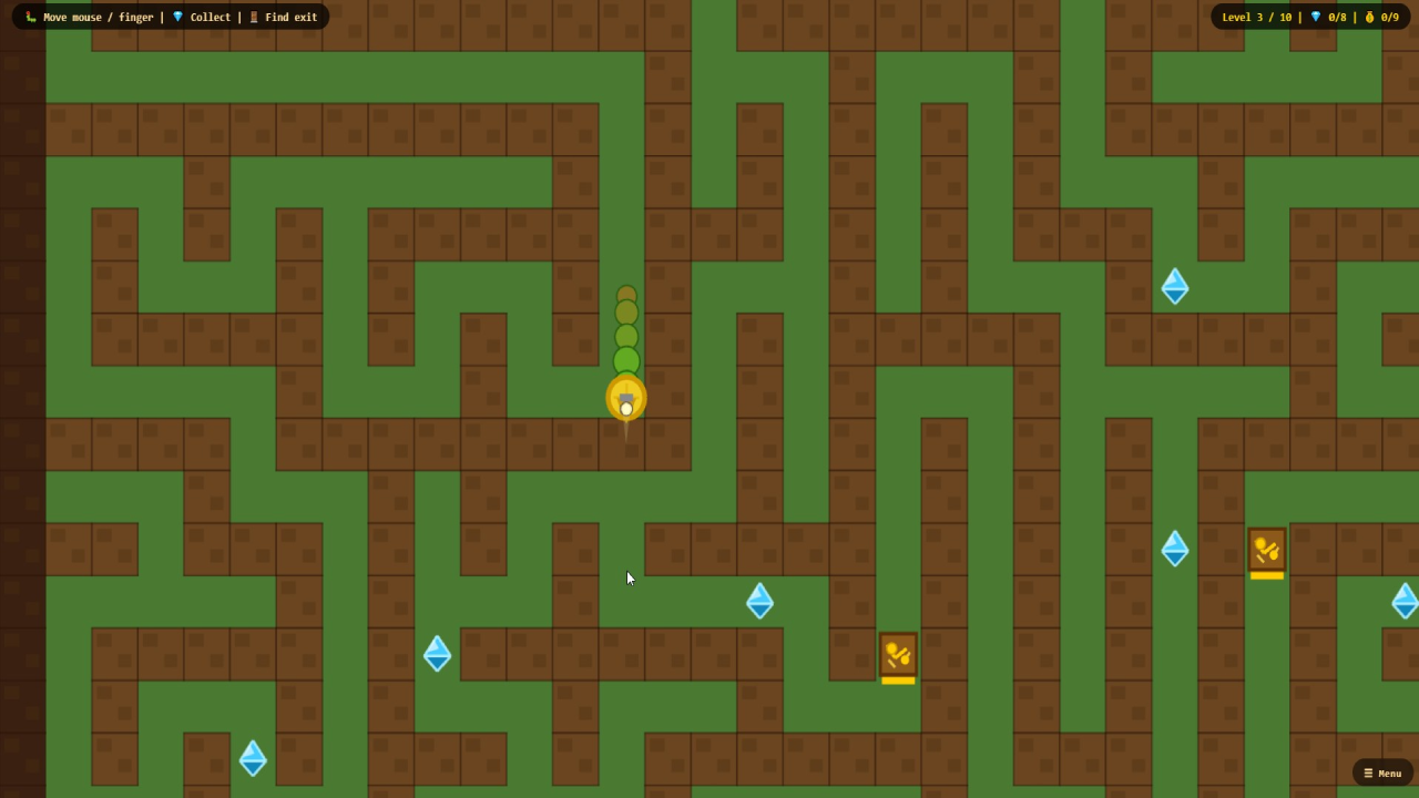 Worm miner: diamond mazes — screenshot 4