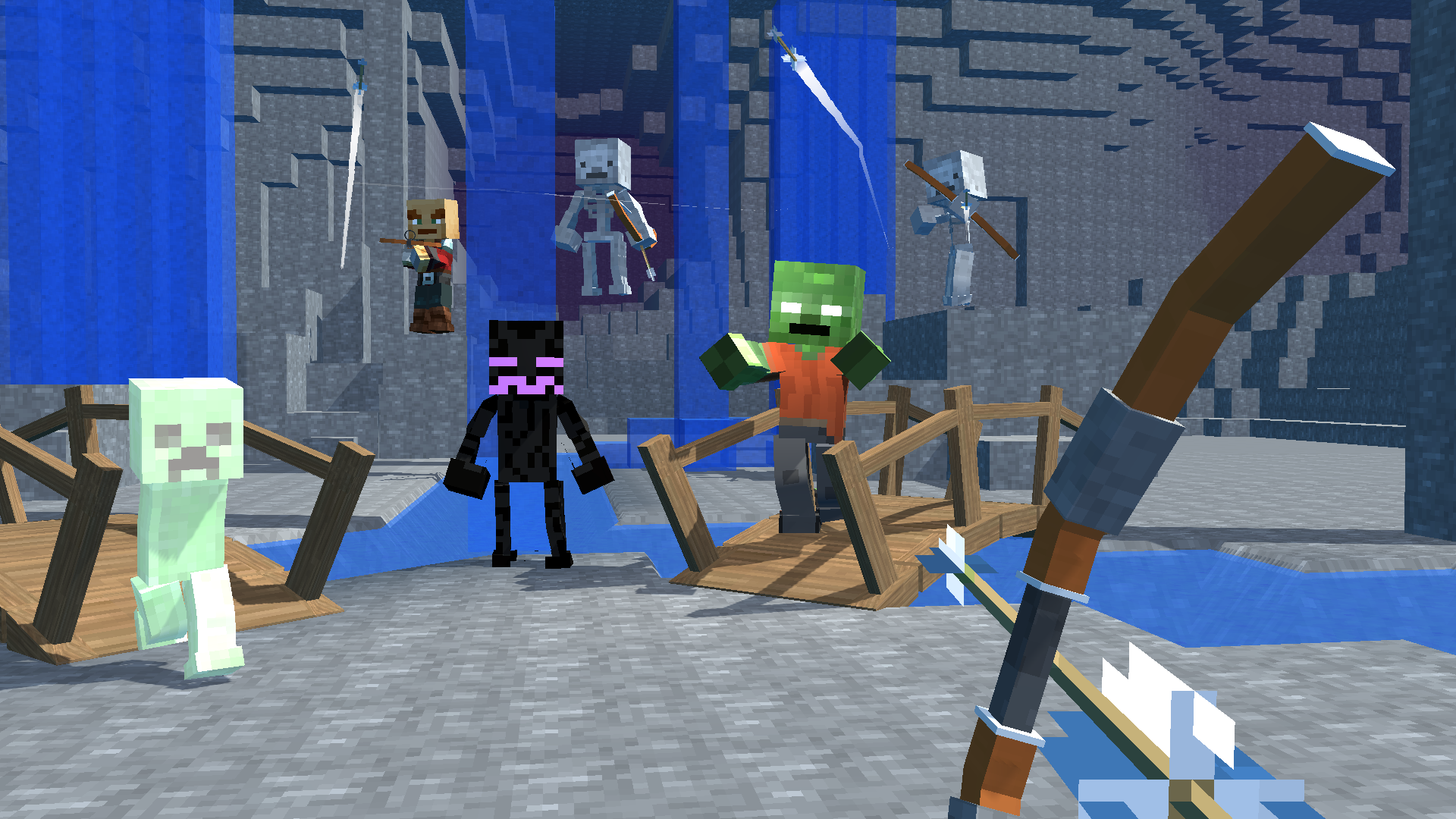Noob Archer Craft Blocky vs Blocks Monsters screenshot