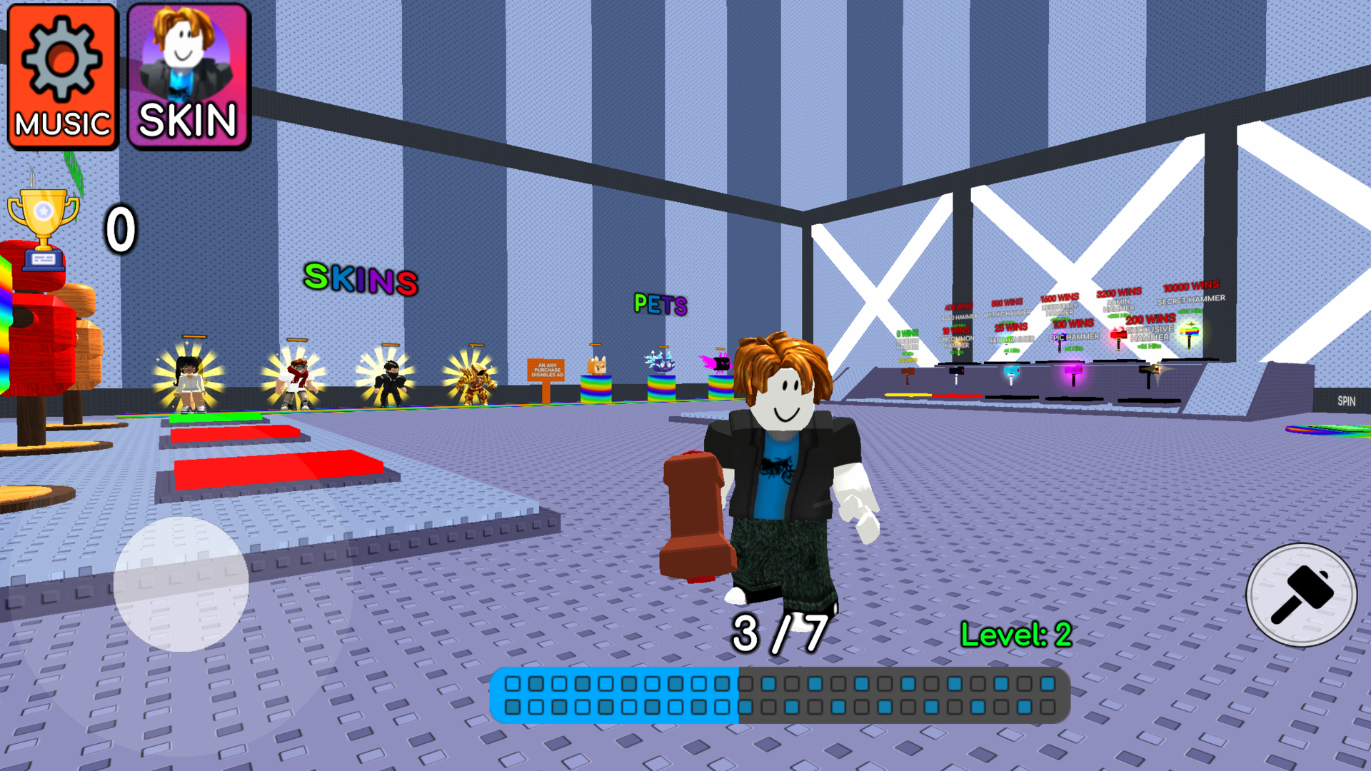 +1 Upgrade Jump Hammer Escape Obby Online 3D — screenshot 3