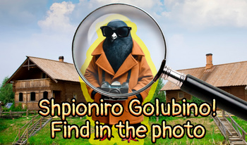 Shpioniro Golubino! Find in the photo