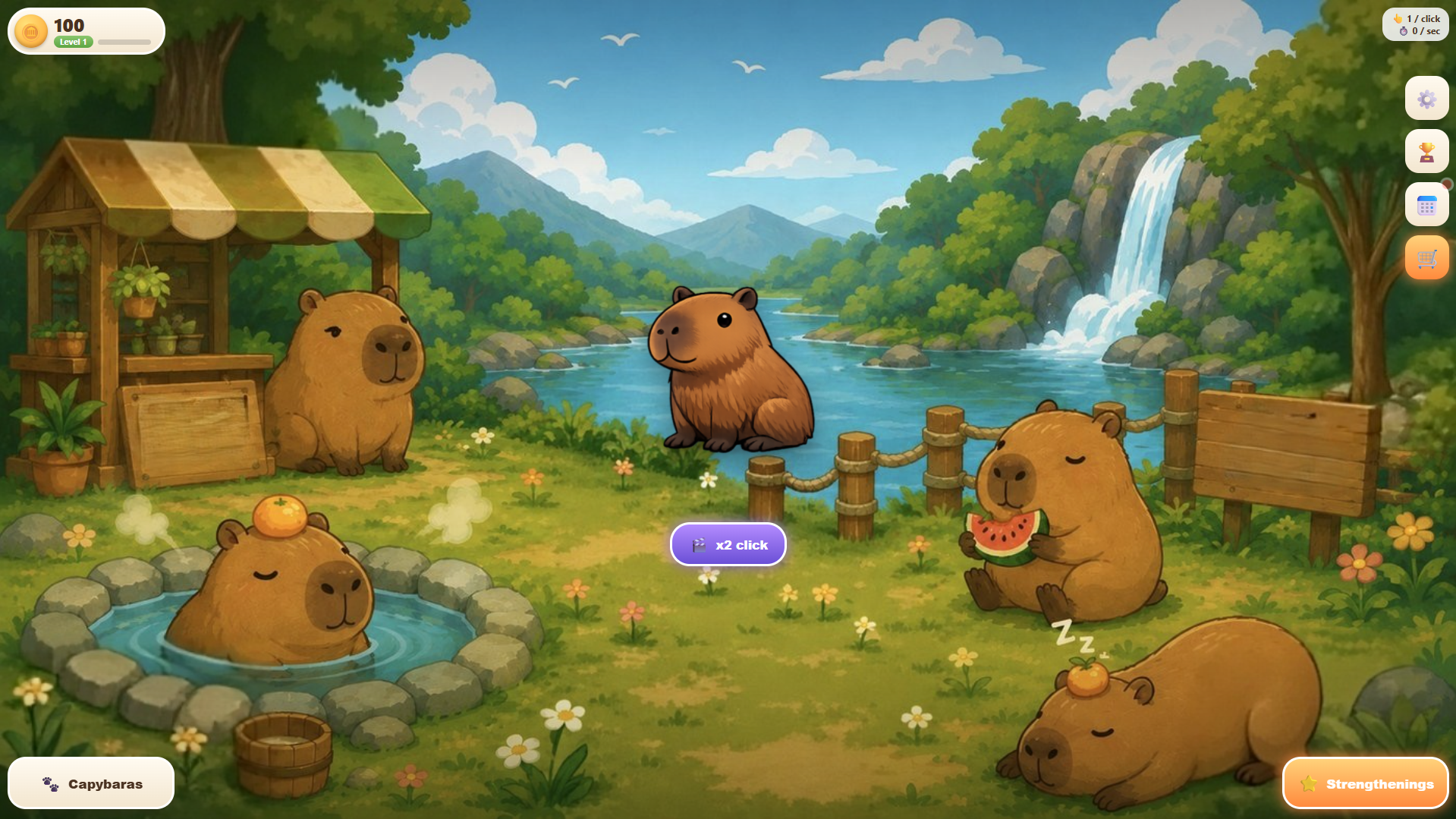 Capybara Clicker — screenshot 1