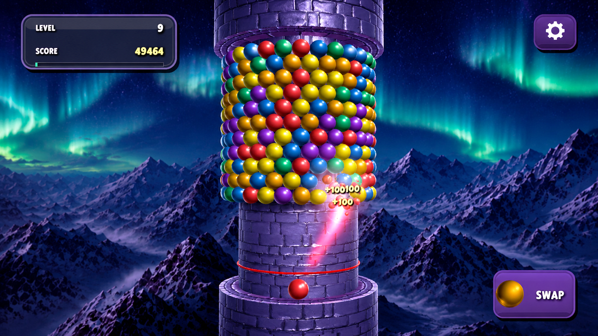 Spiral Ball Tower - Bubble Fortress — screenshot 4