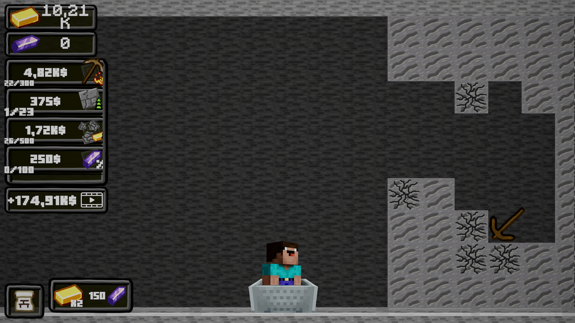 Dig the Cave - Cubic mode! screenshot