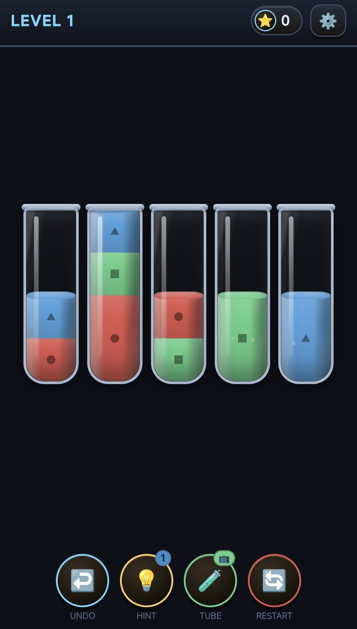 Flasks: sort the colours screenshot 4