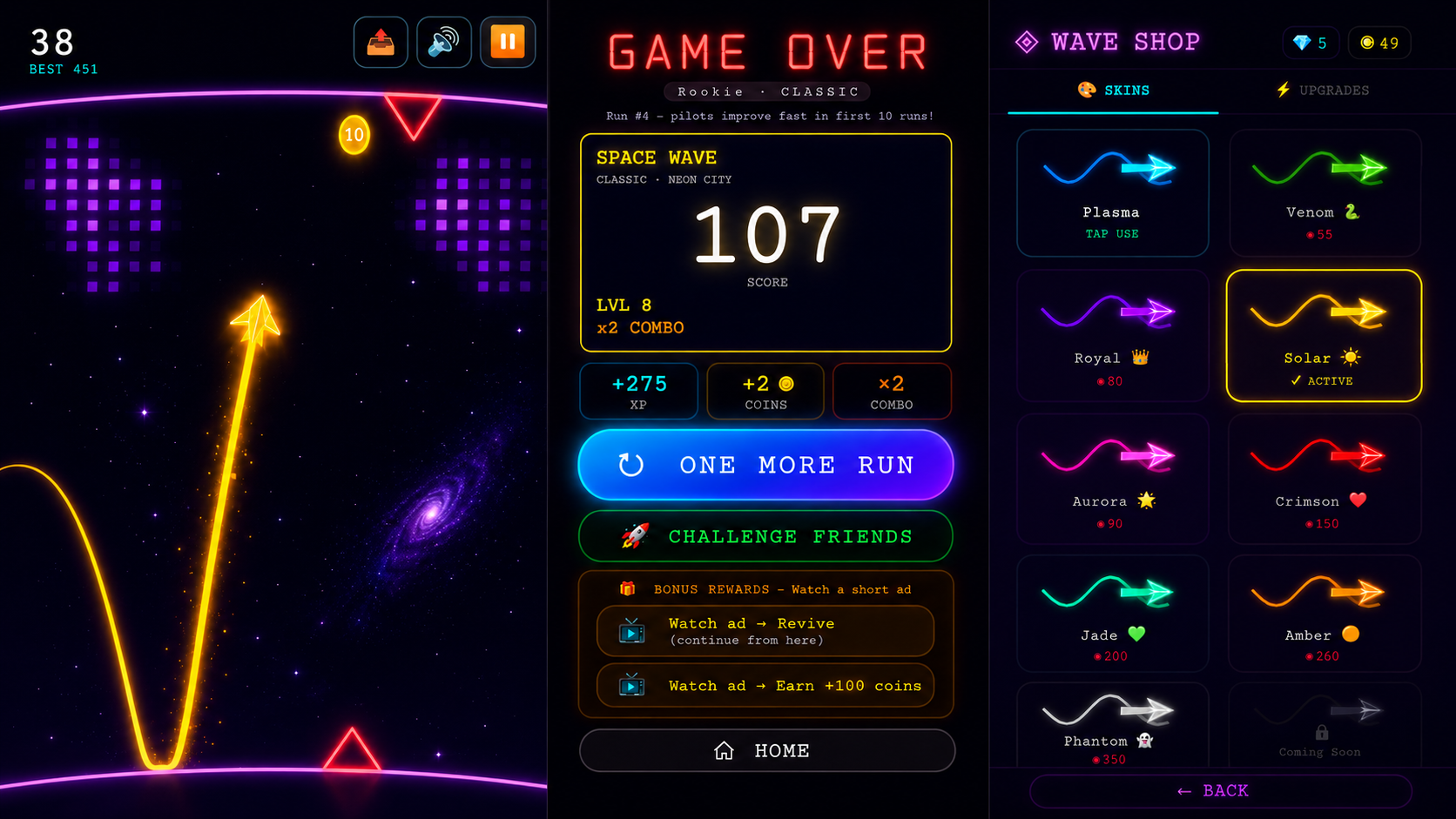 Space Wave: Pilot the Cosmos screenshot 1