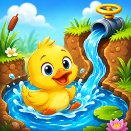 Duckling and the Stream