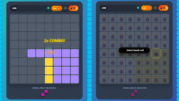 Magic puzzle - connect the blocks