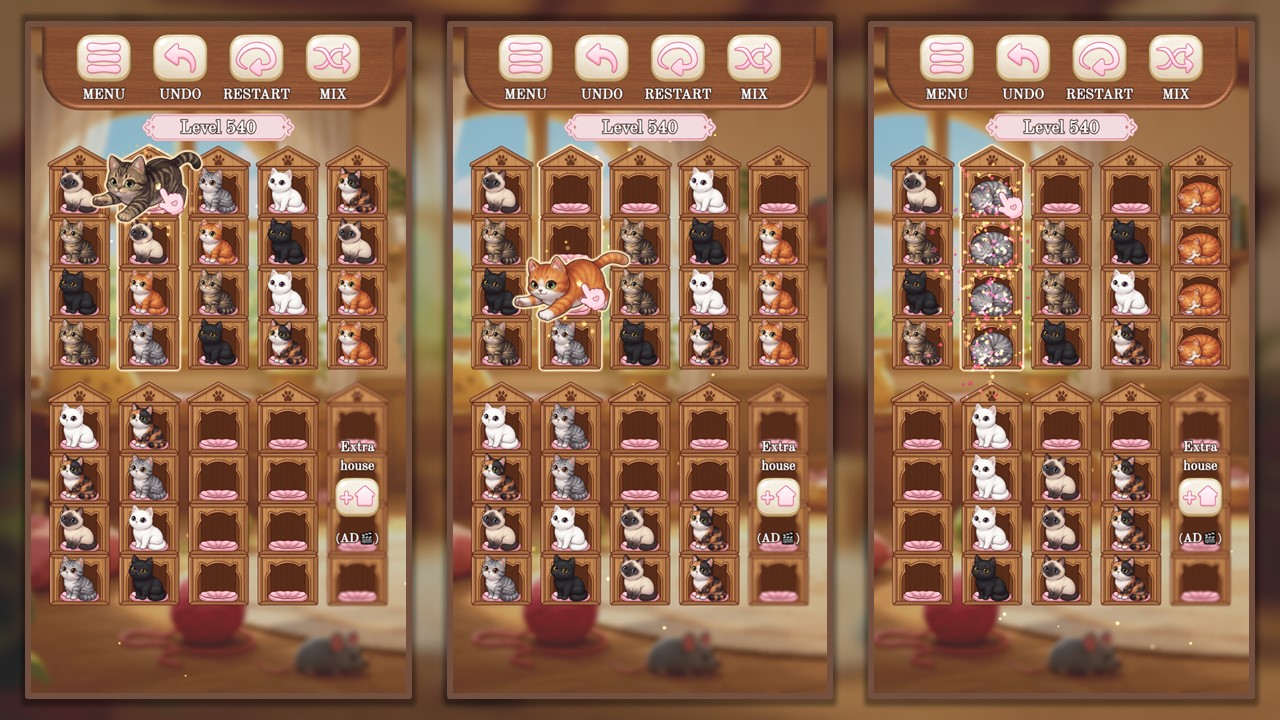 Cat Hotel - Sort the Cats! — screenshot 2