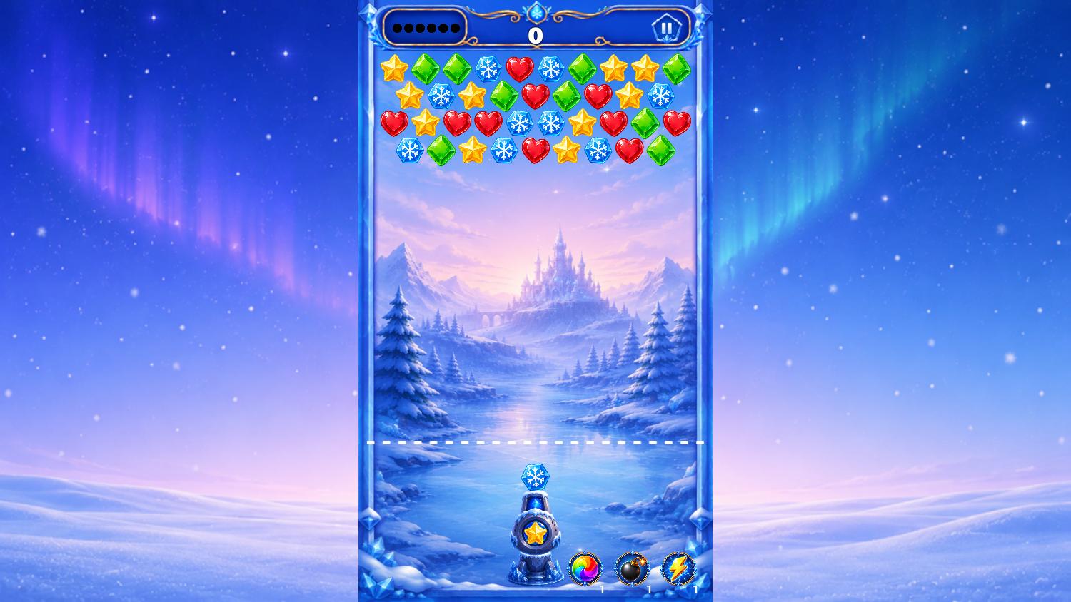 Bubble Shooter: Ледяная Сказка — screenshot 1