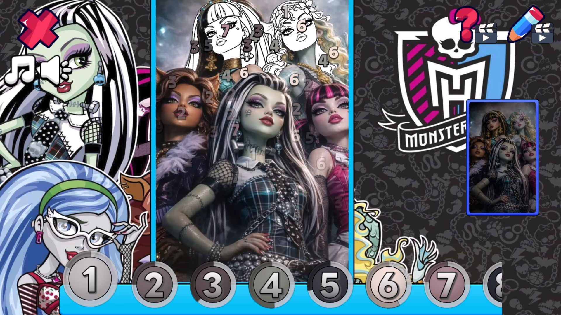 Monster High: Color by Number — screenshot 1