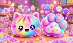 Albóndigas y patas de Taba-crea squishies