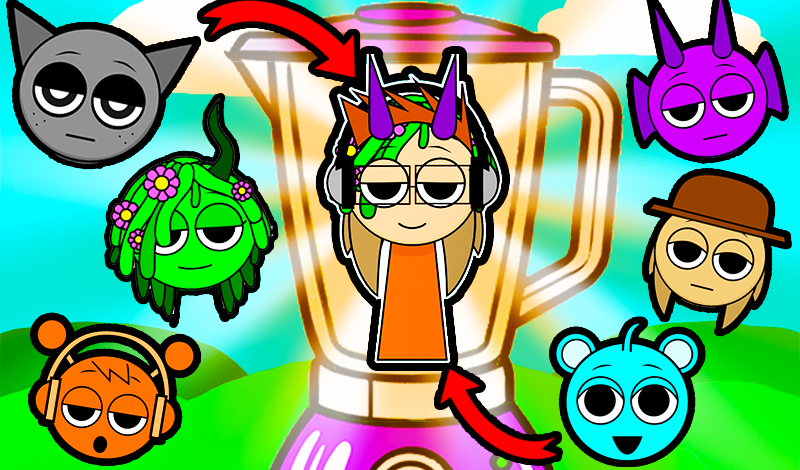 Blend Sprunki in Mixer 3D: Create Your Own Sprunki game cover