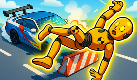 Airbags and Ragdoll dummies in cars