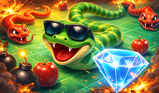 Zmeika - get diamonds!