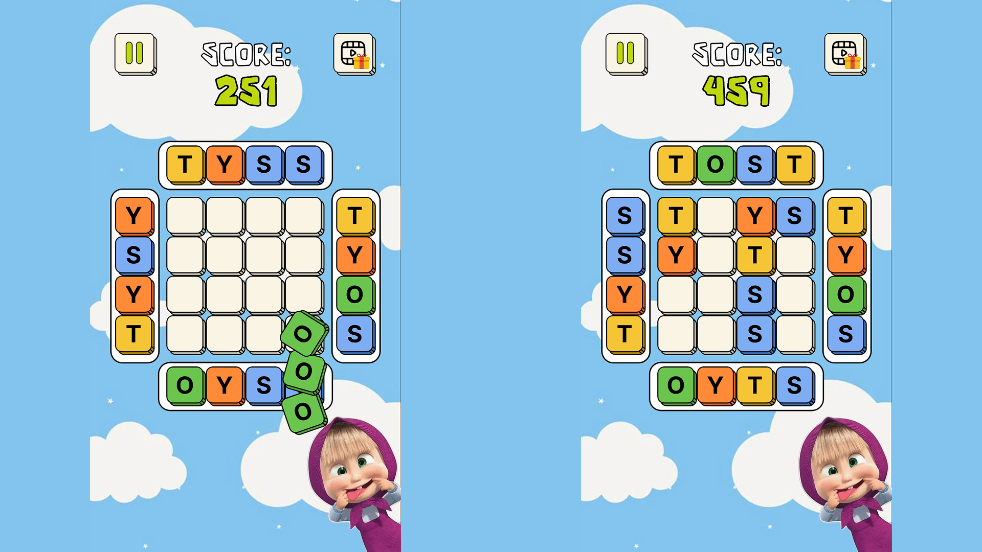 Play with Masha: collect the cubes! — screenshot 2