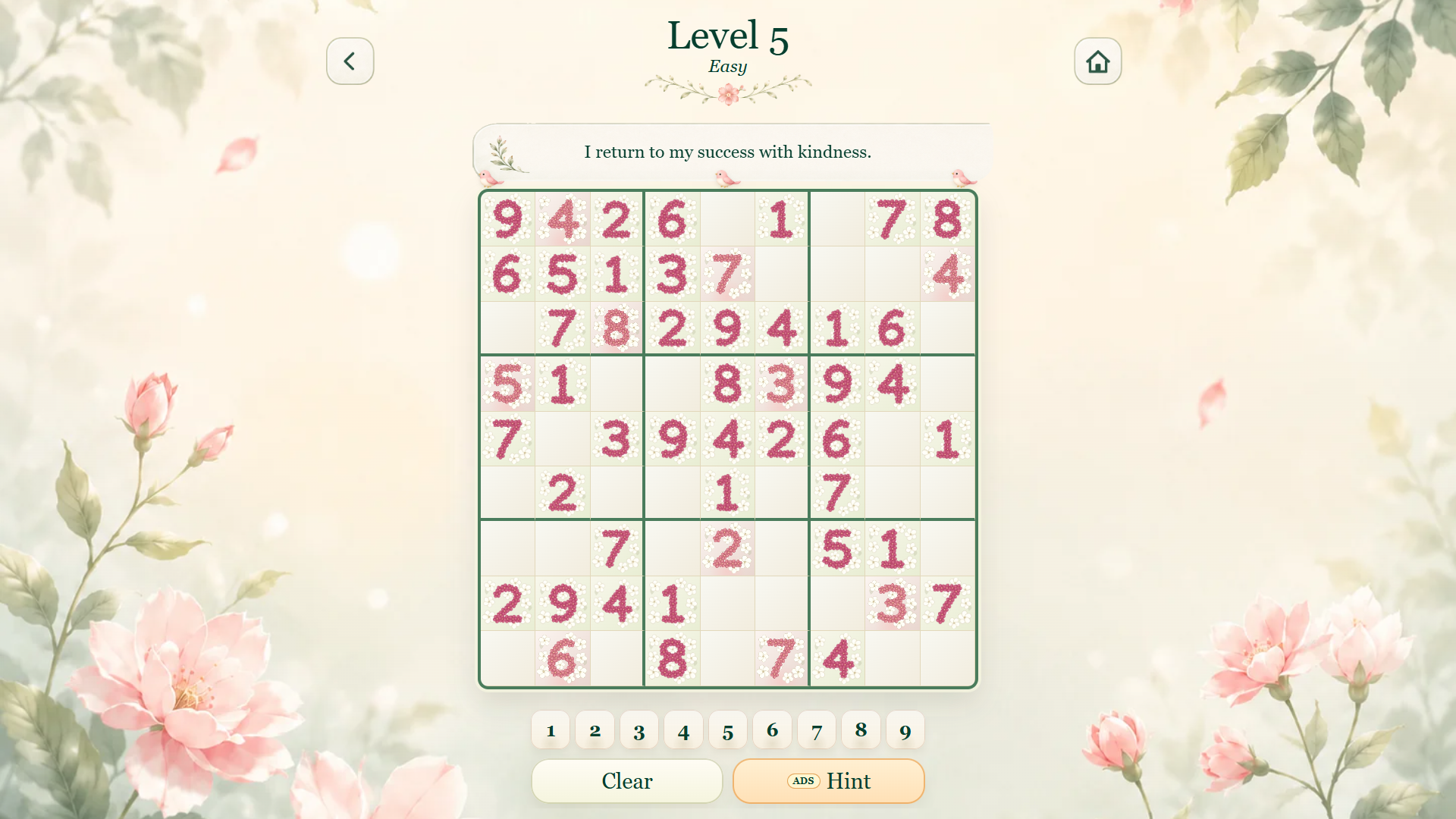Flower Sudoku screenshot 3