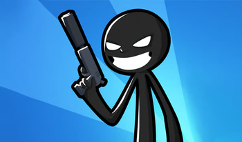 Stick vs Zombie: Stick warrior with gun