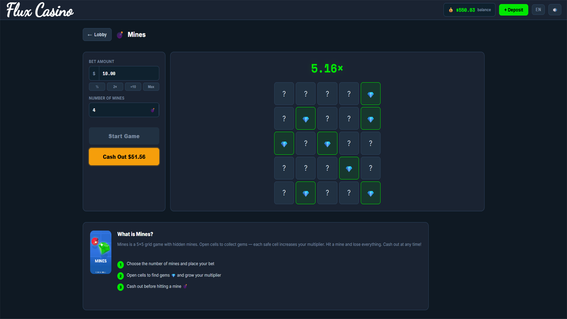 Flux Casino — screenshot 10