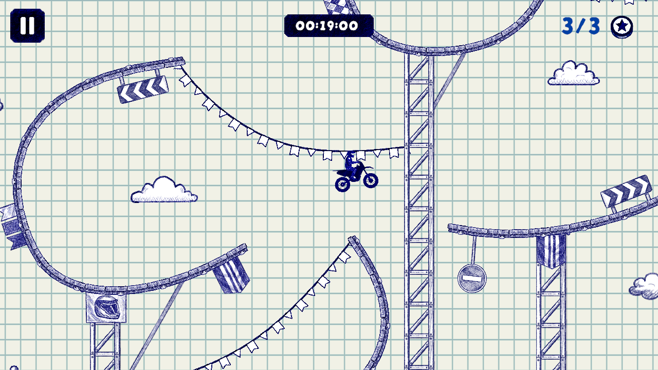 Stunt Bike 2D Paper Race — screenshot 6