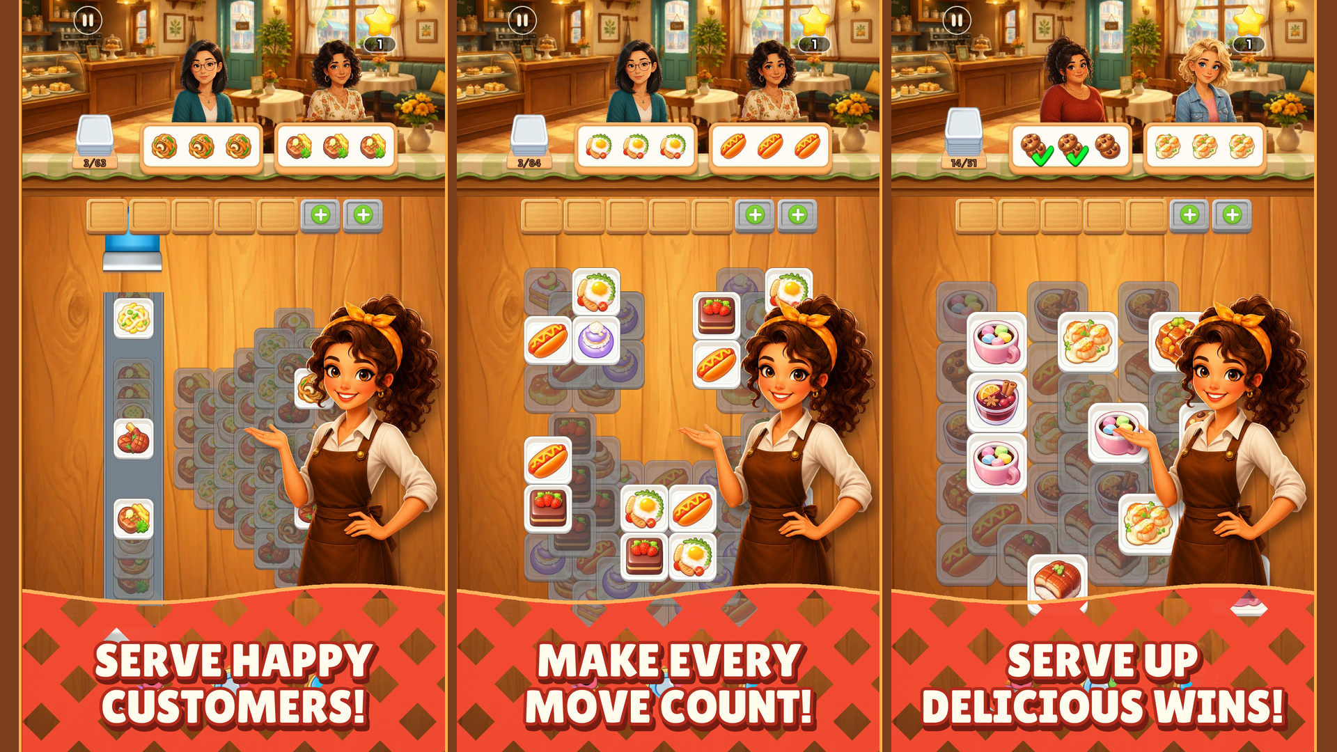 Tasty Tiles: Triple Match - Café — screenshot 3