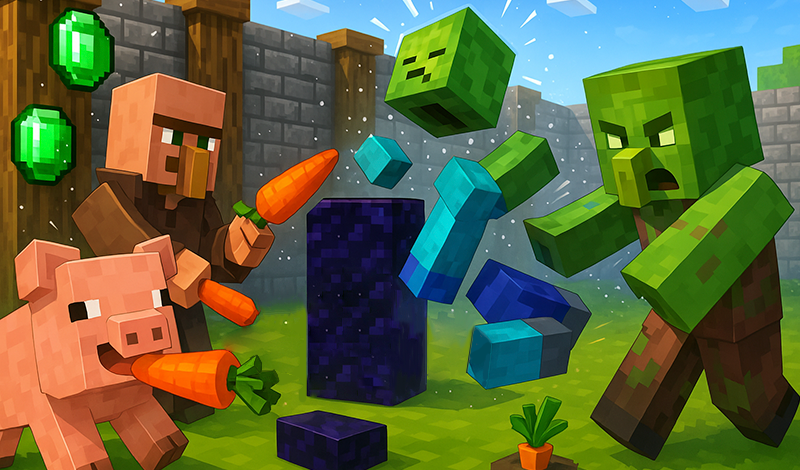 Cubic Battle: Mobs vs Monsters game cover