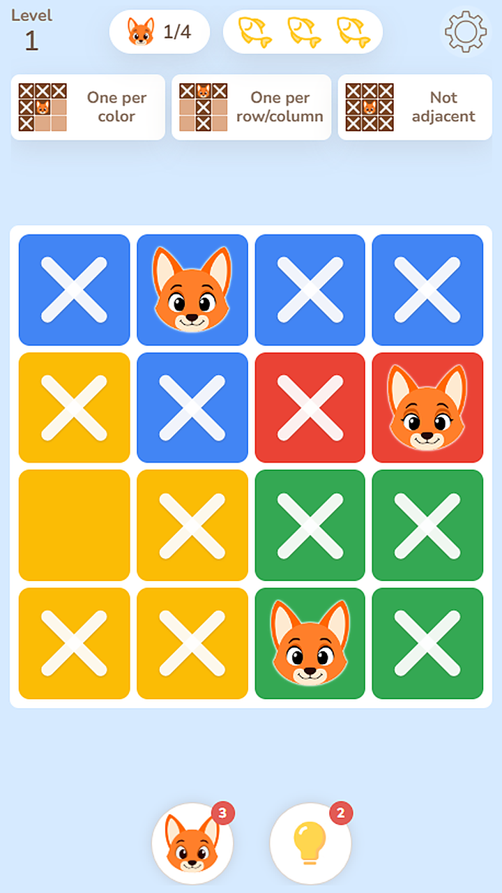 FOXYDOKU: Find the Little Fox screenshot 6