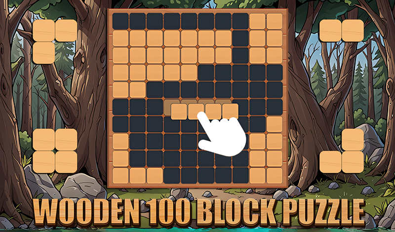 Wooden 100 Block Puzzle game cover