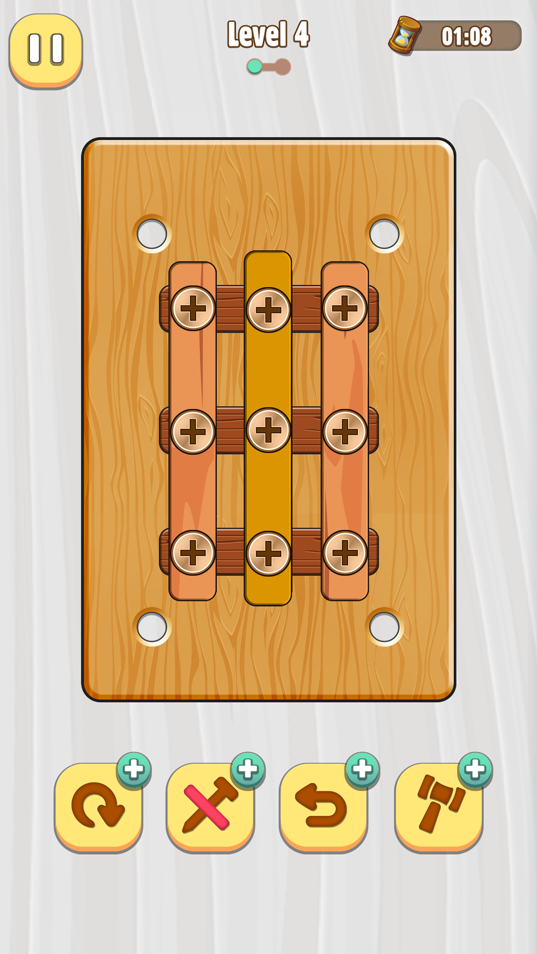 Puzzle! Wooden blocks, nuts and bolts! screenshot 10