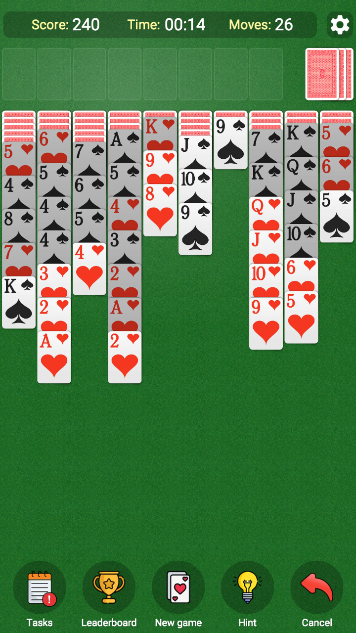 Spider Solitaire: 1, 2 or 4 suits screenshot 5