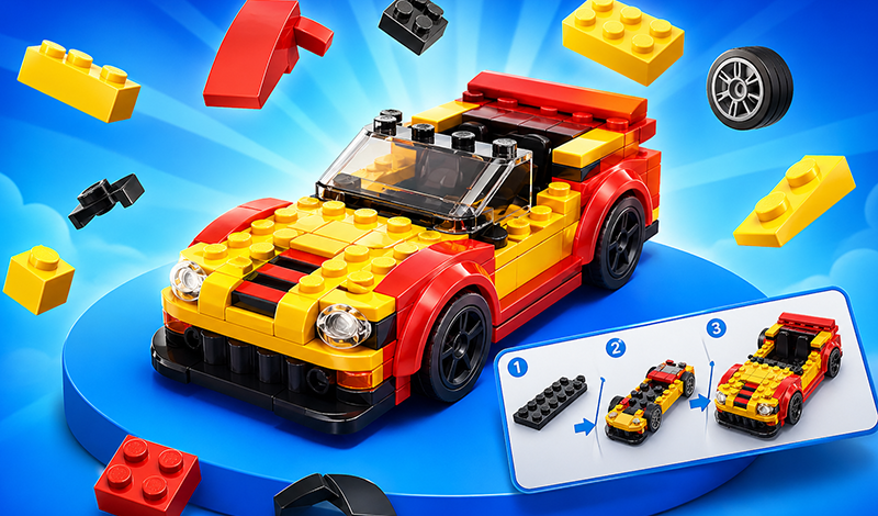 Build Lego Cars game cover