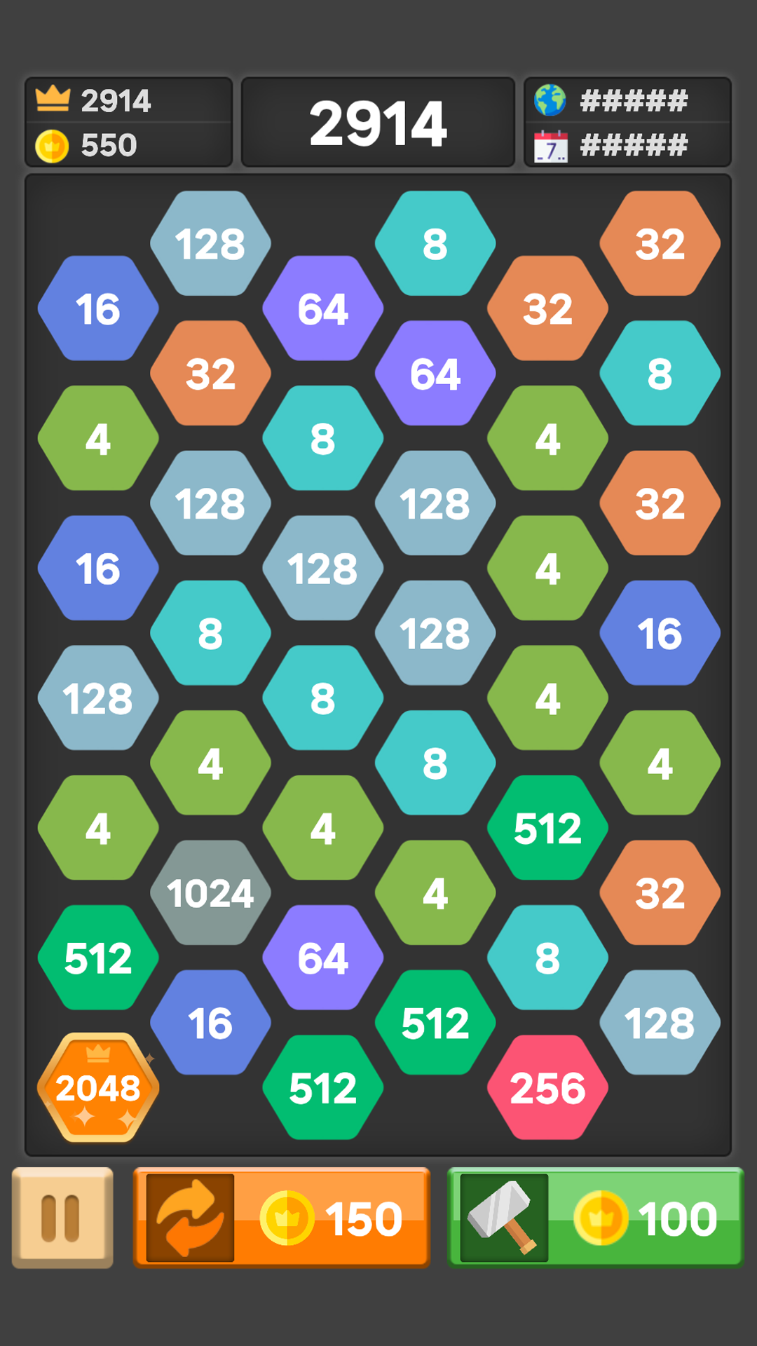 2248 Hexa Merge (by Addictive Games): Play Online For Free