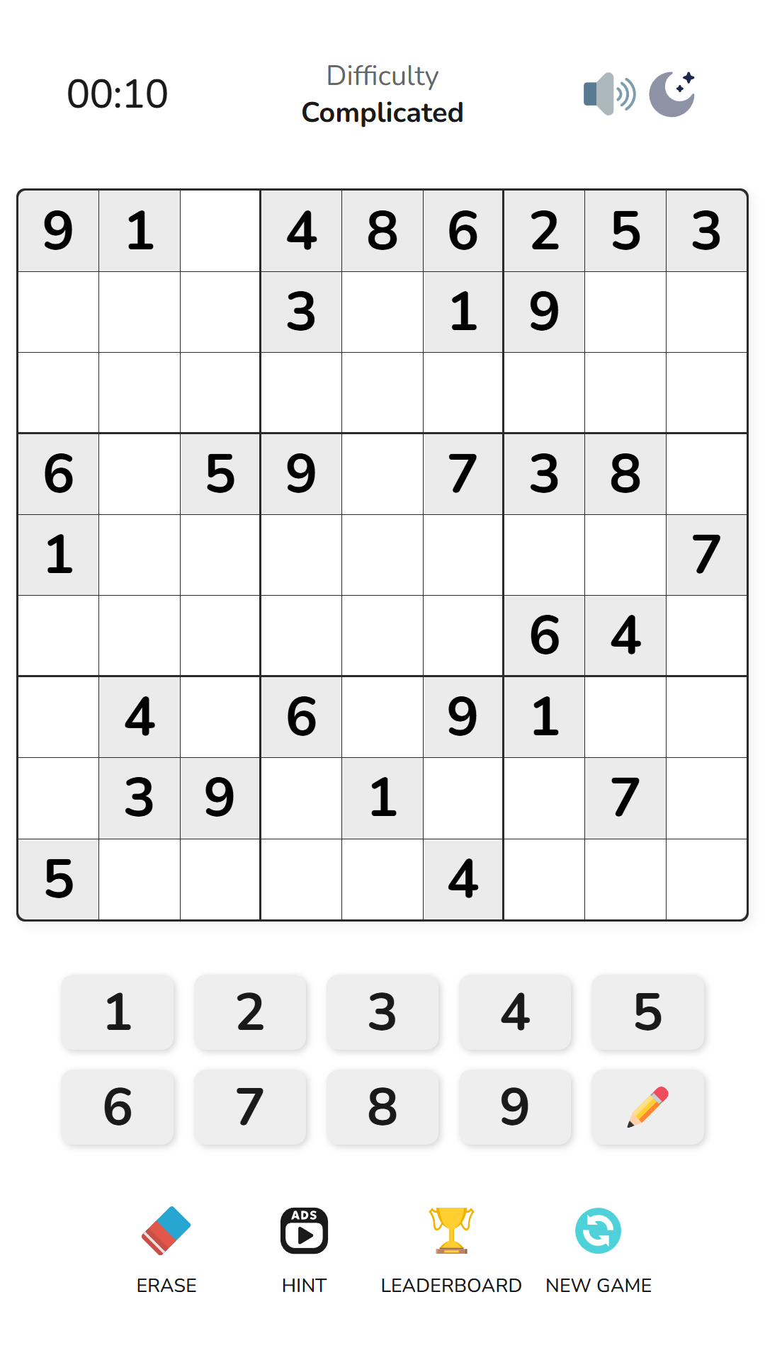 Classic Sudoku screenshot 3