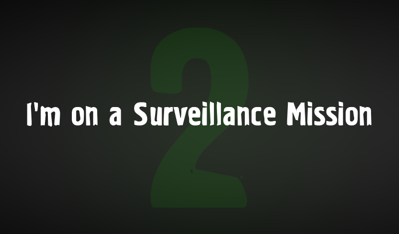 I'm on a Surveillance Mission 2 game cover