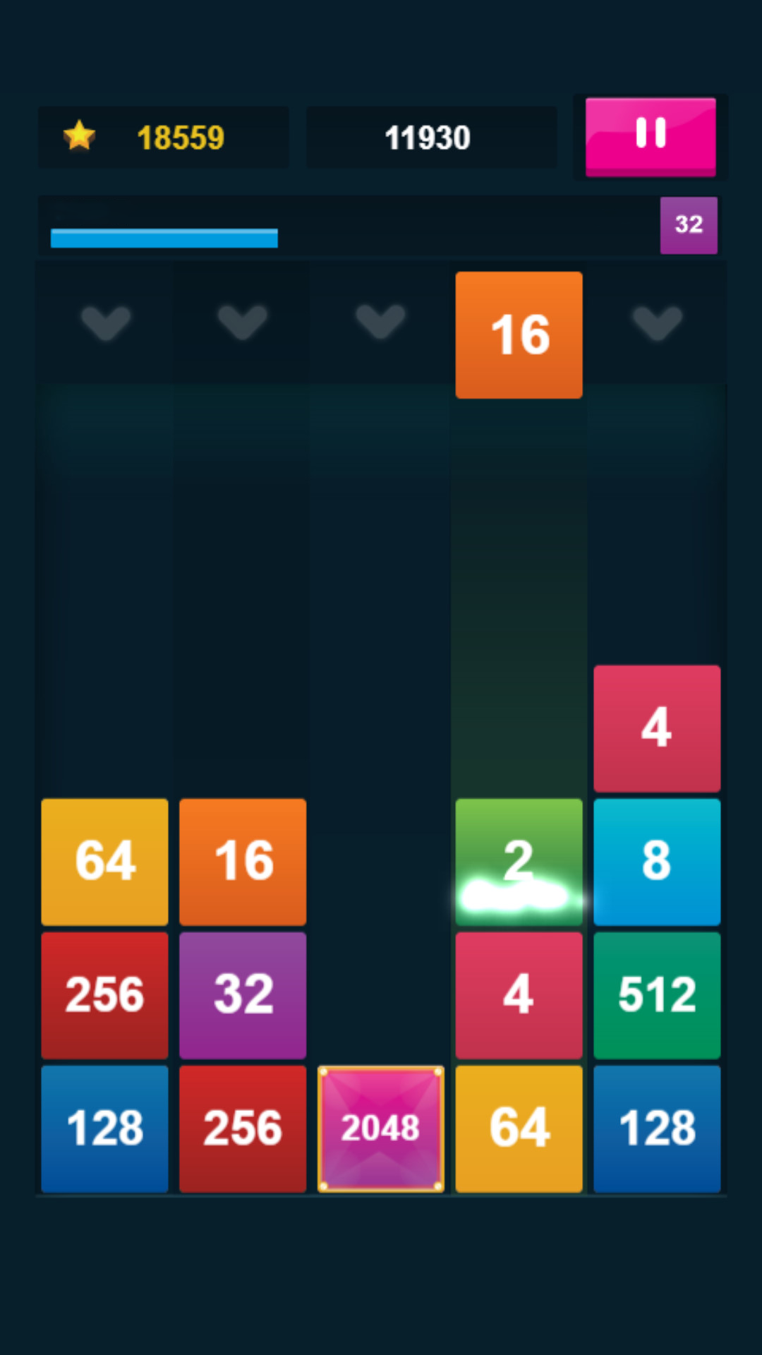 2048: X2 Merge Blocks screenshot 6