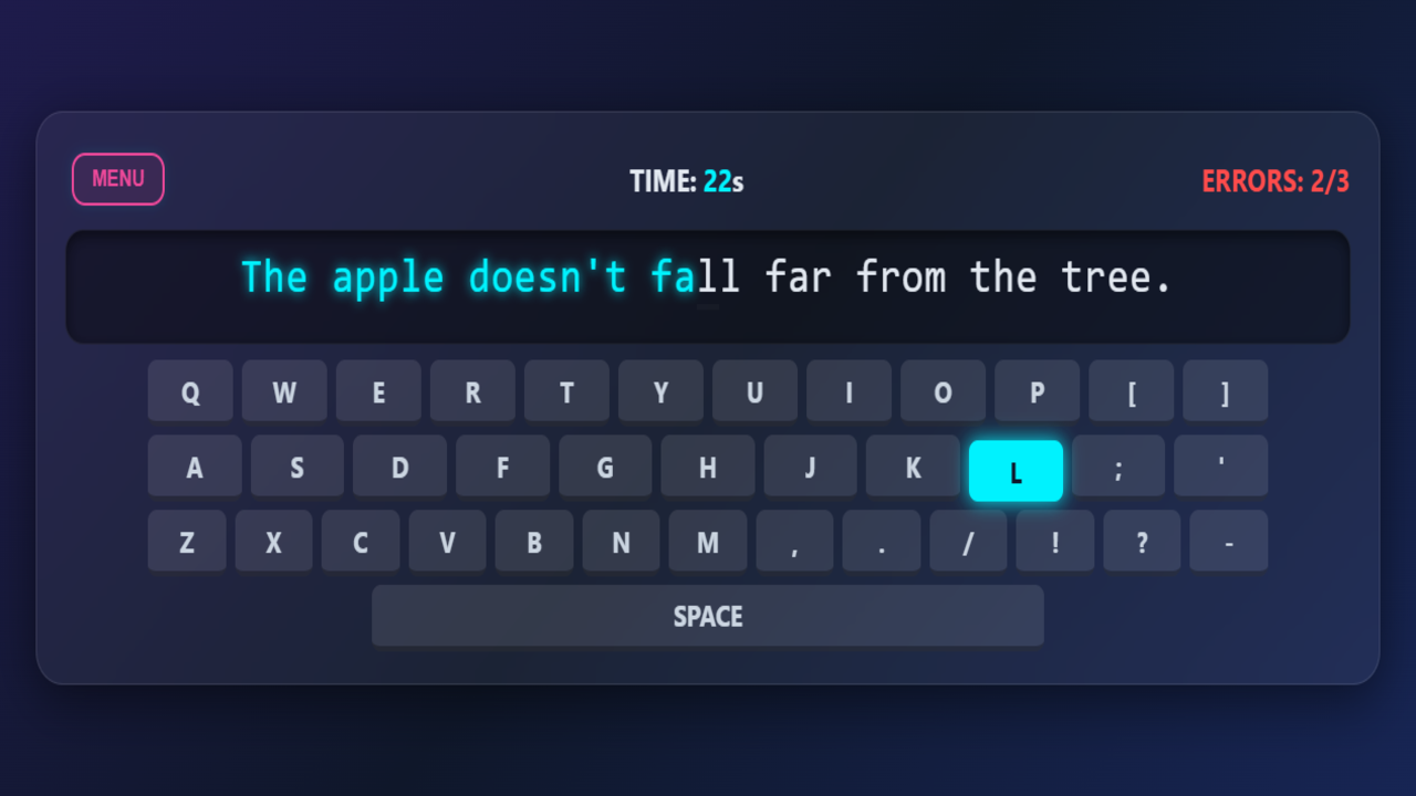 Type Fast: 60 Seconds — screenshot 2