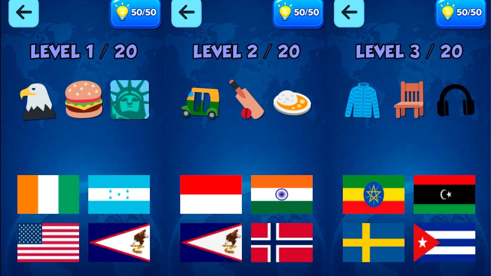 Guess the Country by Emoji — screenshot 2