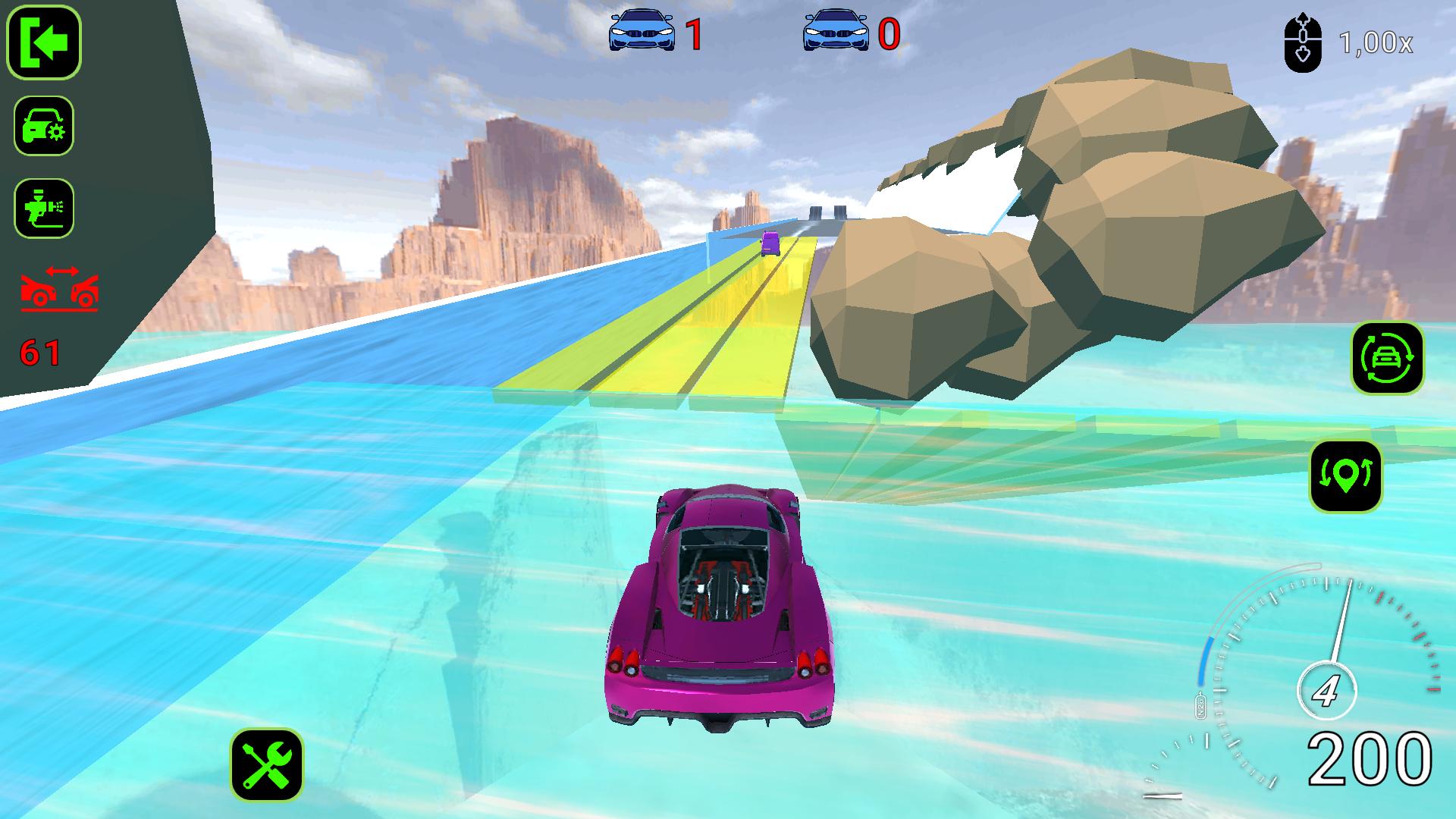 Cheat cars against barrels — screenshot 2