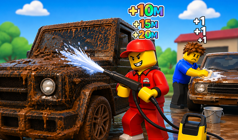 Obby: Car Wash Tycoon game cover