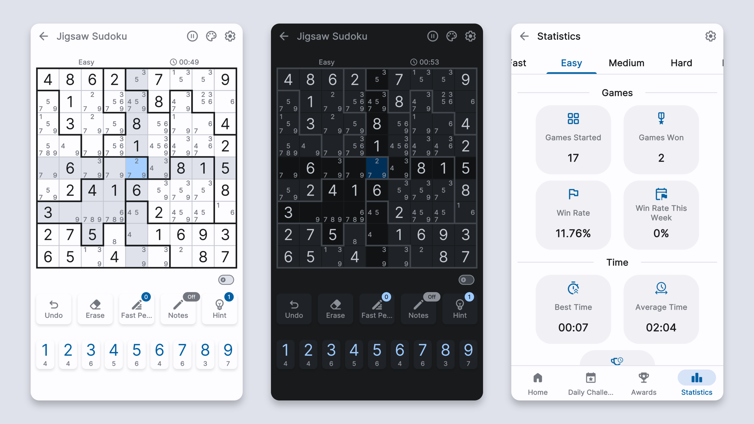 Jigsaw Sudoku screenshot
