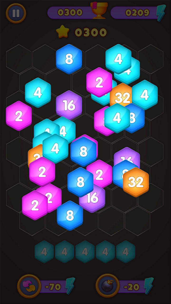 Match 4 Hexa screenshot 5