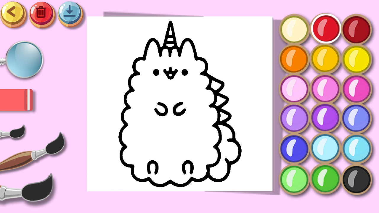 Pusheen Cat: Wonder Coloring screenshot