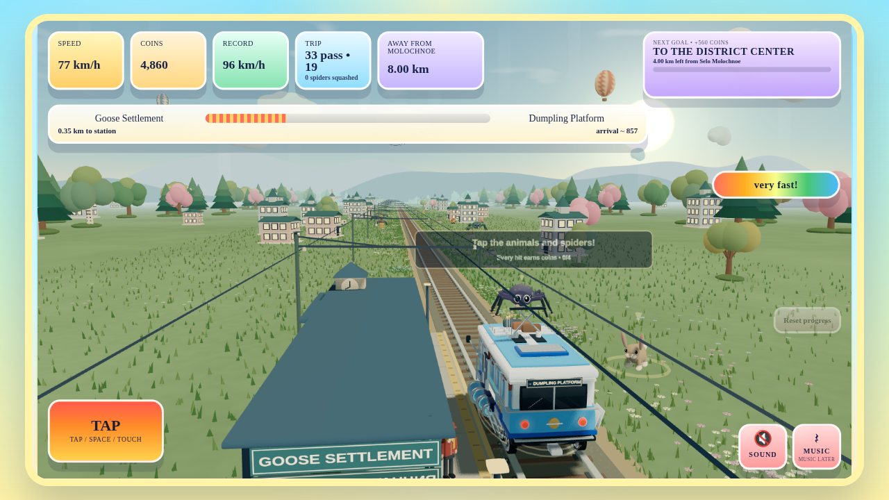 Selo Molochnoe: Tram Escape screenshot 5