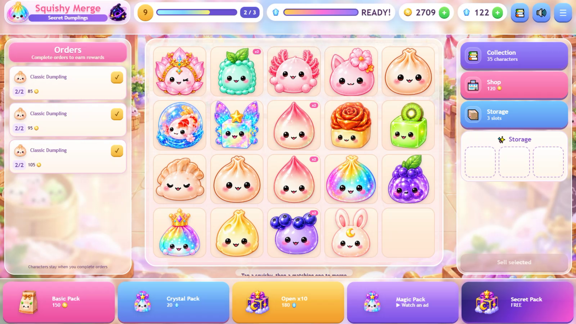 Squishy Merge: Secret Dumplings screenshot