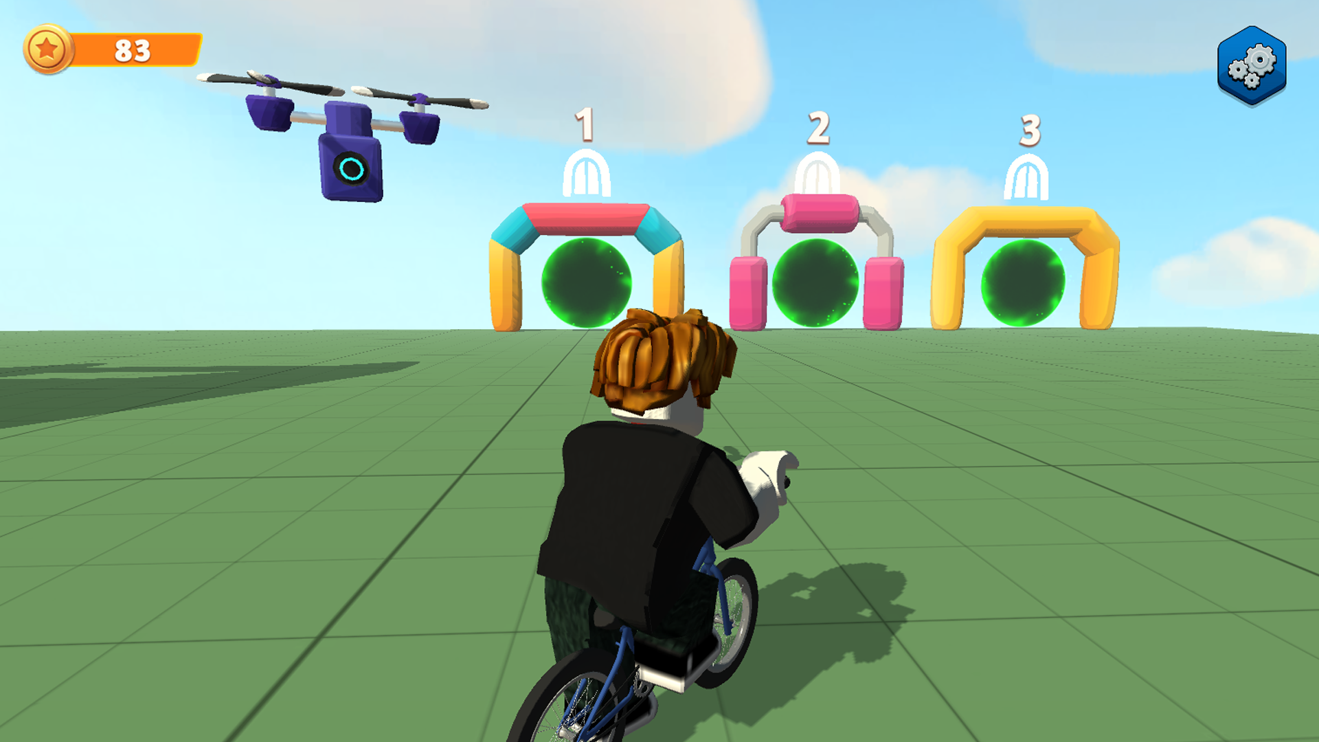 Obby Rides the Bike screenshot