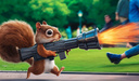 Squirrel with a gun!